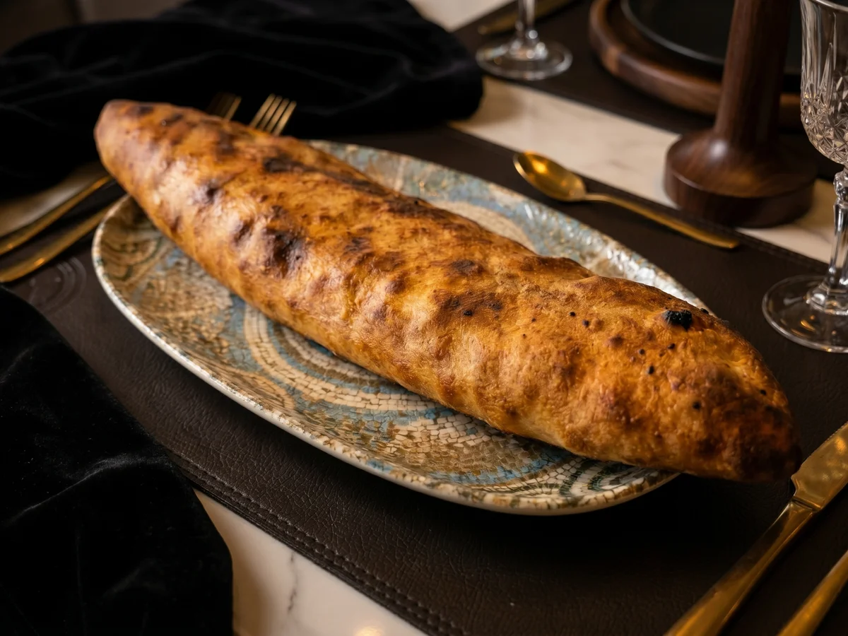 Kapalı Kıymalı Kaşarlı Pide