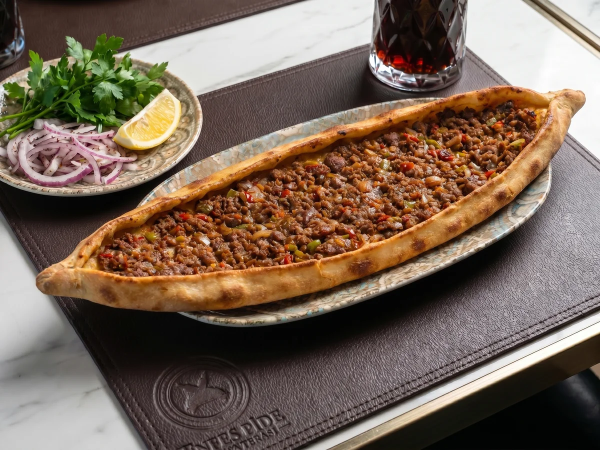 Yaprak Kıymalı Pide